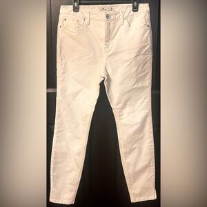 Women's Vineyard Vines Sz 12 Slim Fit Ivory Corduroy NWOT